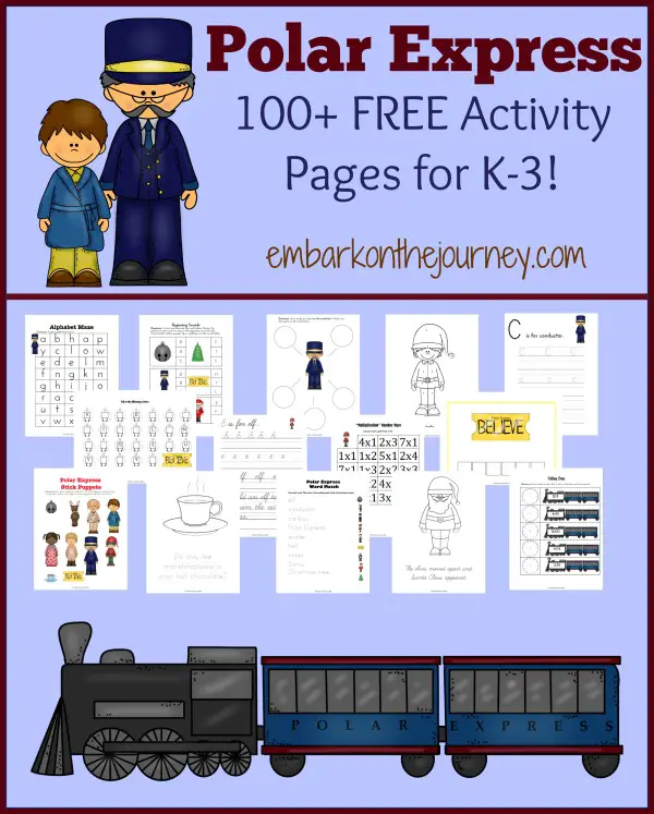 Polar Express Printable Activities Web Polar Express Lesson Plans