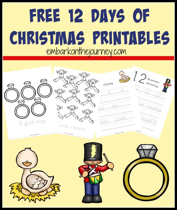 12 Days of Christmas Printables and Activites