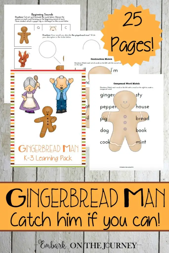 Full Gingerbread Man Story Printable Printable Word Searches