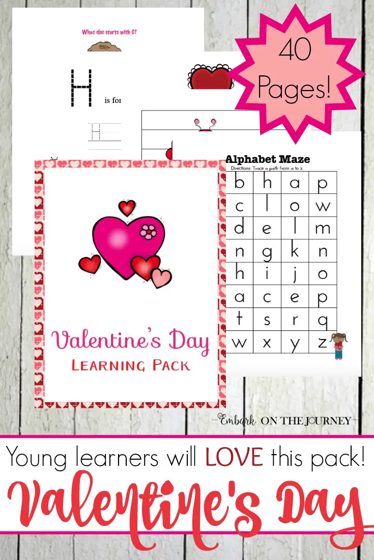 Free 40-Page Valentine's Day Printable Pack