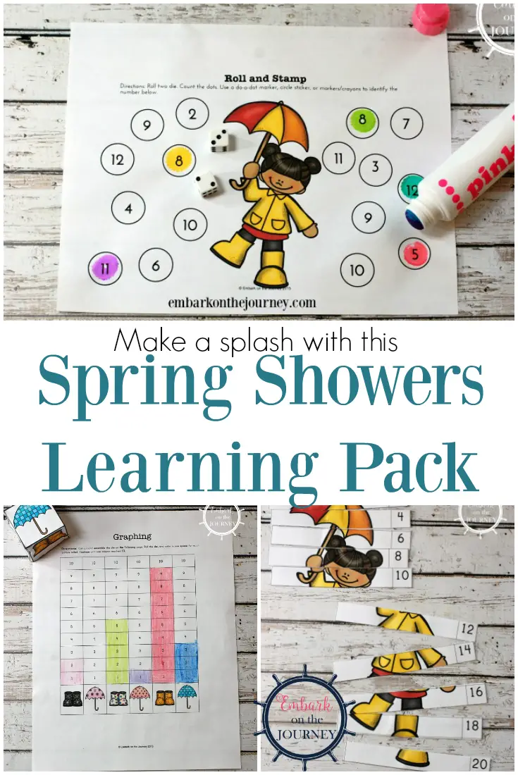 Make a splash this spring by adding this Spring Showers learning pack to your homeschool lessons. It's perfect for kids in PreK-2!