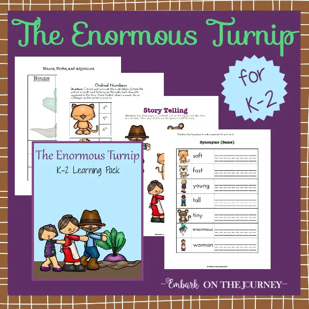 Enormous Turnip Hands-On Activities and FREE Printable
