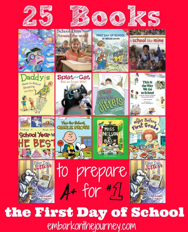 25 Books To Prepare For The First Day Of School