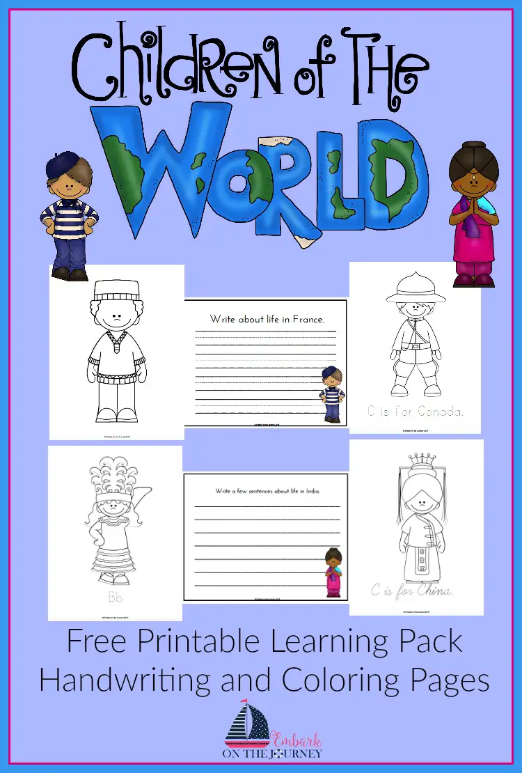 FREE Children Around the World Learning Pack for Homeschool