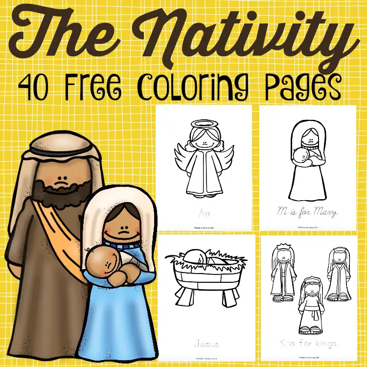The Nativity Coloring Pages