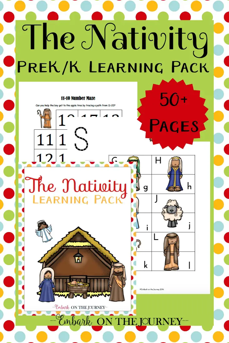 Nativity Printable Pack for Preschool and Kindergarten