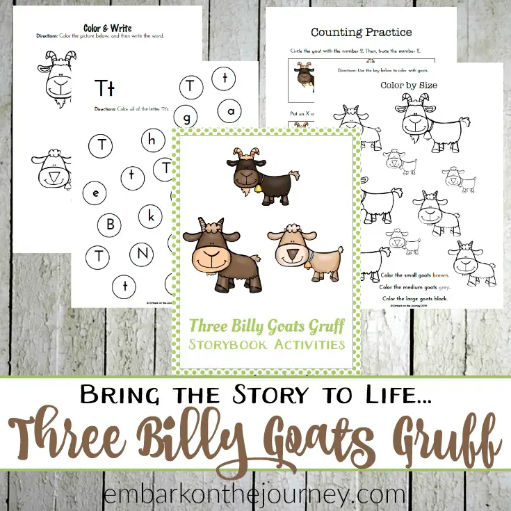 Three Billy Goats Gruff Printables and Activities Embark on the Journey