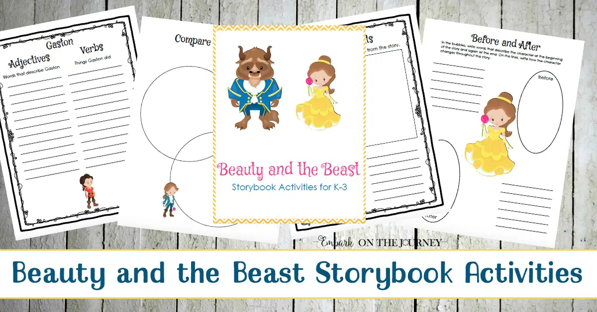 Beauty and the Beast Storybook Companion Activities for K-3