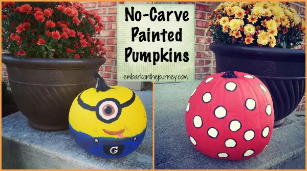 No-Carve Painted #Halloween Pumpkins | embarkonthejourney.com