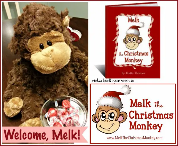 #Melk the Christmas Monkey | embarkonthejourney.com