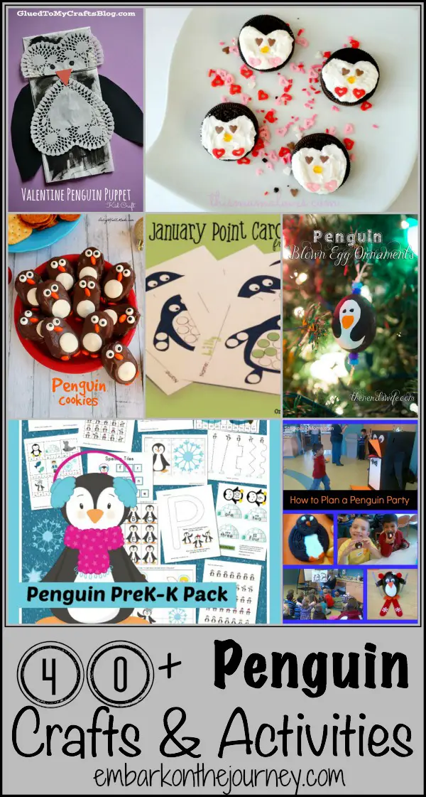 Penguin Crafts and Activities | embarkonthejourney.com