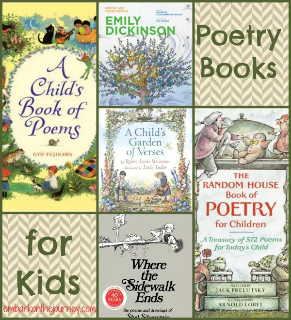 Poetry Books for Kids | embarkonthejourney.com