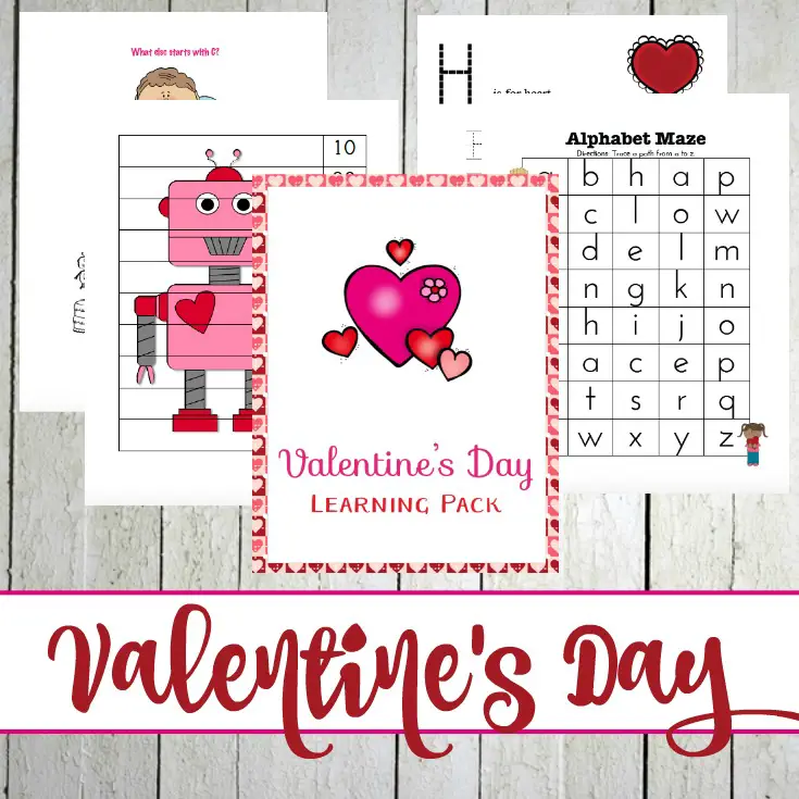 Free 40-Page Valentine's Day Printable Pack