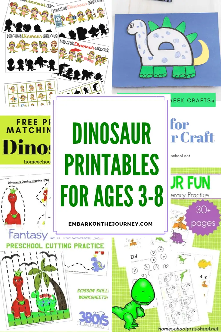 Free Printable Dinosaur Activities for Kids - The Natural Homeschool