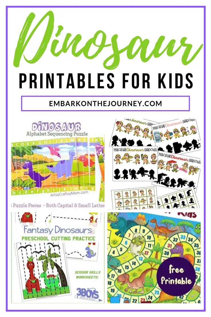 Your young dinosaur fans will love these dinosaur printable activities. Discover dinosaur-themed crafts and worksheets for kids ages 3-8.