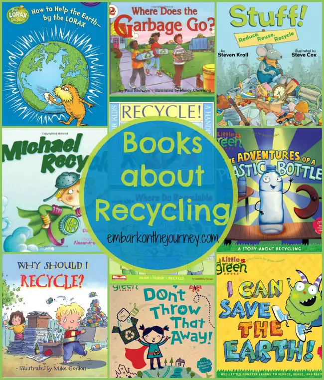 Teach young readers about recycling with these picture books. Perfect for Earth Day and every day. | embarkonthejourney.com