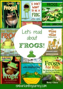 Learn about frogs with these fun picture books! | embarkonthejourney.com