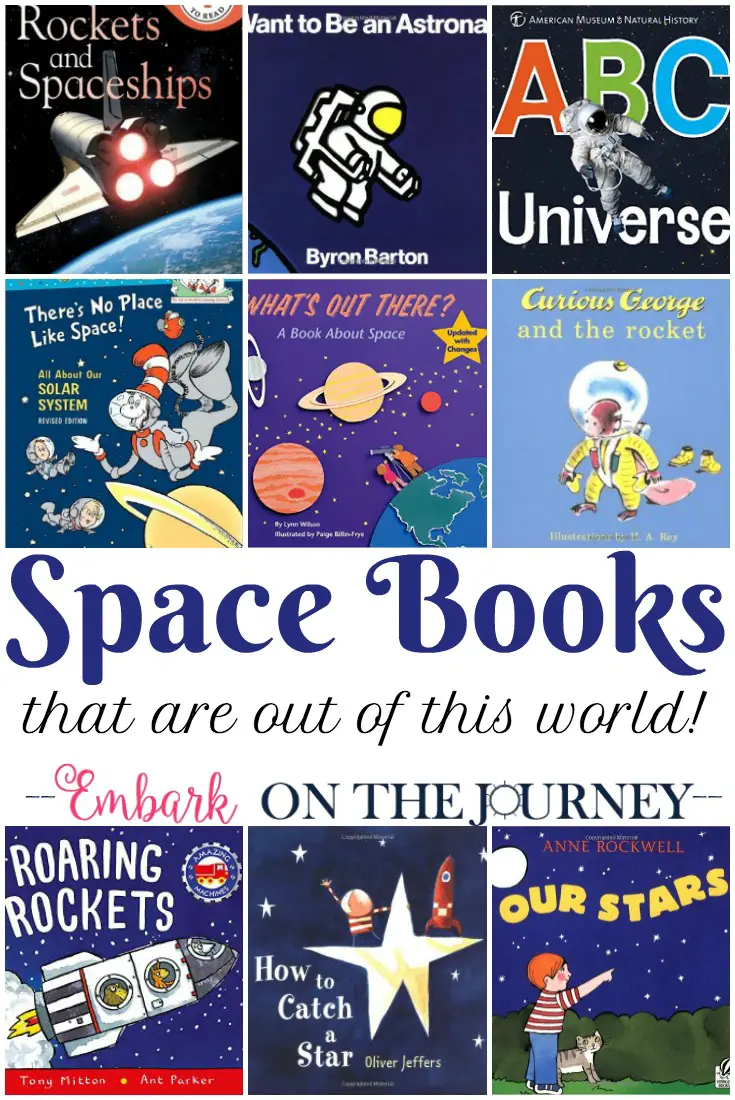 Fill your bookshelves with books about space, planets, astronauts, and more. Inspire your kids to get outside and "look up."