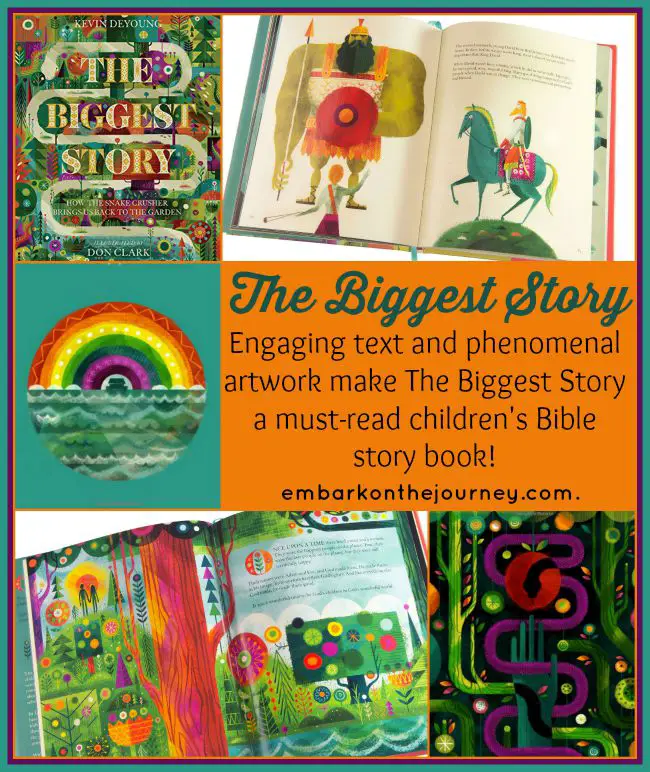 Engaging text and phenomenal artwork make The Biggest Story a must-read children's Bible story book. | embarkonthejourney.com
