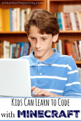 Coding. It seems to be the new craze with kids who love computers. Most of the kids I know can use technology better than I can. Now, kids can learn to code with Minecraft! What an awesome way to sneak in some "school" over Christmas break! | embarkonthejourney.com