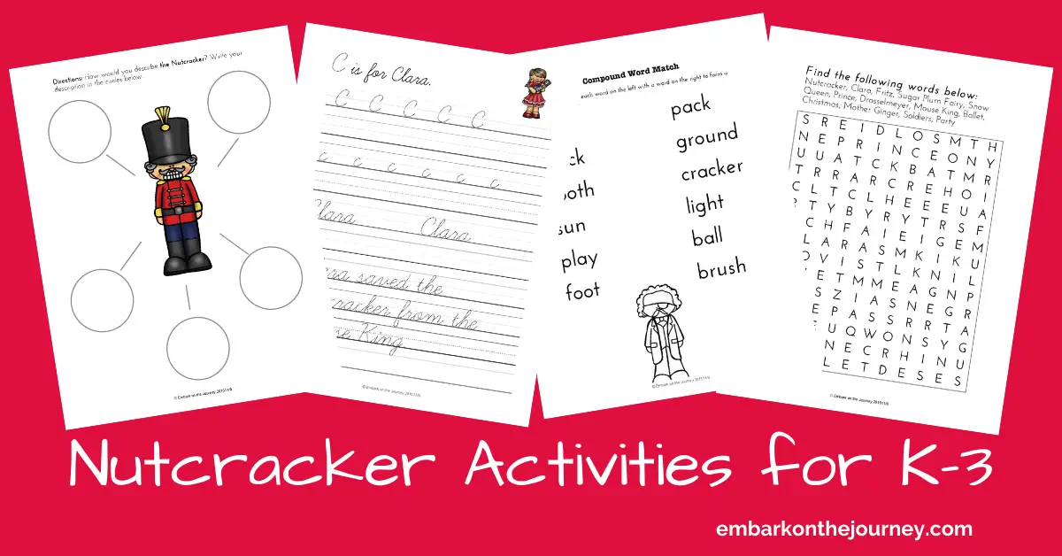 70 Pages Of Nutcracker Printables For Grades K 3