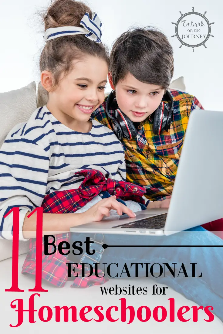 11 of the best educational websites for homeschoolers! We've tested each of these sites, and either we use them currently or have used them in the past. | embarkonthejourney.com