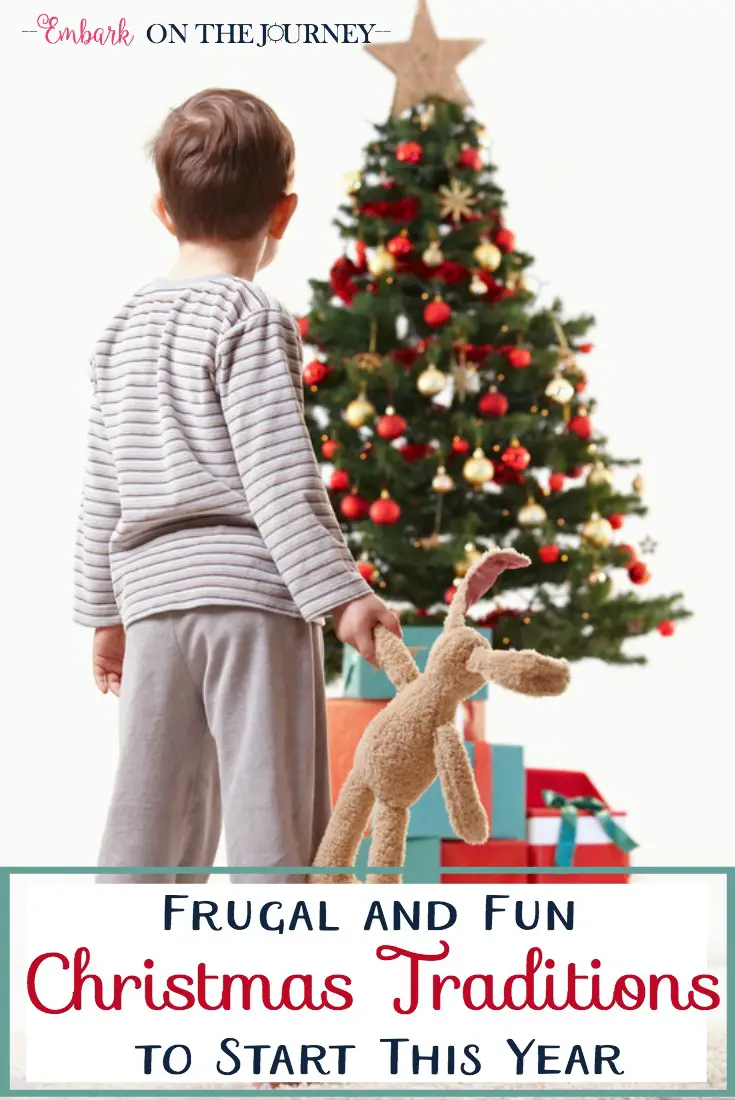 We look forward to the Christmas season all year long. We have six fun and frugal Christmas traditions that you could start this year with your own family. | embarkonthejourney.com