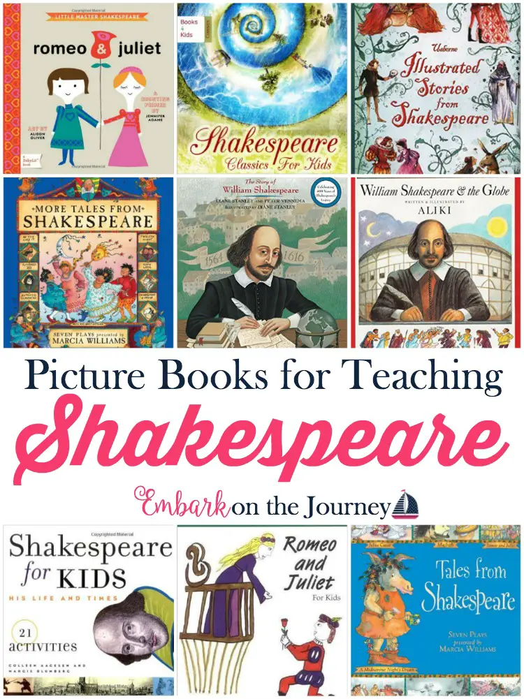 Don't be intimidated by Shakespeare. Introduce your kiddos to his plays with these fun picture books. | embarkonthejourney.com