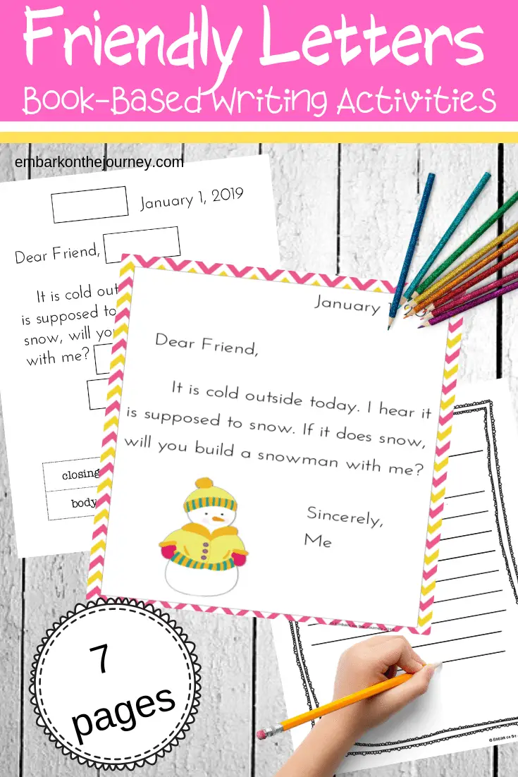 These books and printables are just what you need when teaching friendly letter writing. They're great for elementary kids.