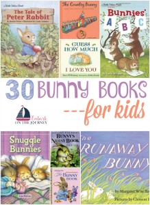 Hop on over and check out this list of bunny books for kids! | embarkonthejourney.com