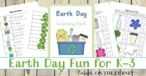 Earth Day is just around the corner! Add this Earth Day printable to your spring homeschool lessons. | embarkonthejourney.com