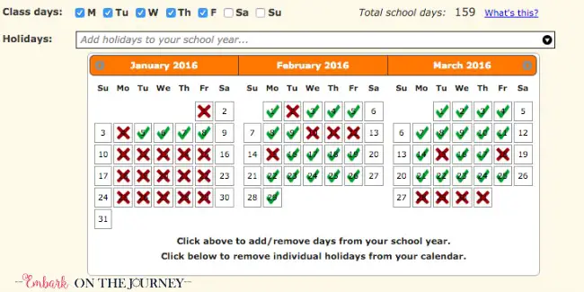 Tracking attendance with Homeschool Planet is a breeze! | embarkonthejourney.com