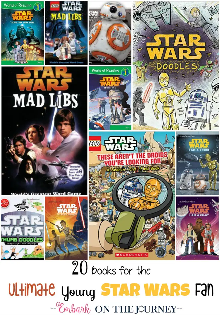Here is the ultimate list of Star Wars picture books and activity books for young Star Wars fans! | embarkonthejourney.com