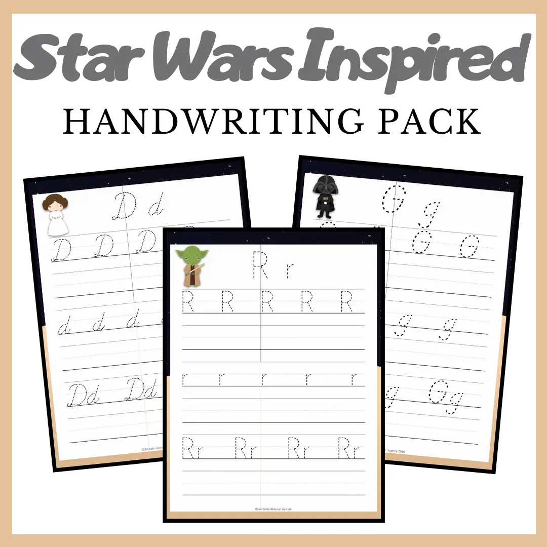 Celebrate Star Wars Day with this amazing Star Wars handwriting bundle! This pack includes print, d'nealian, and cursive fonts!