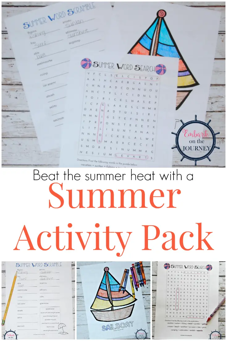 Free Printable Summer Activity Packs