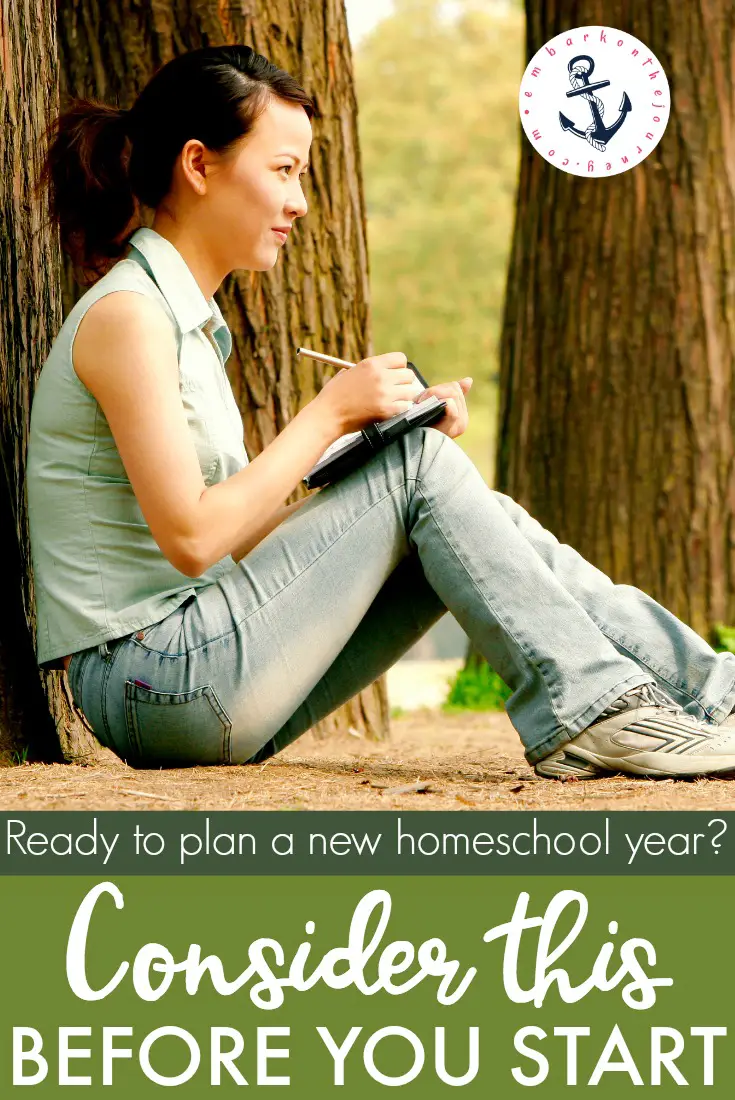 Before I start actually planning our new homeschool year, I like to reflect on the previous year. Here are 4 things I consider before I start planning.