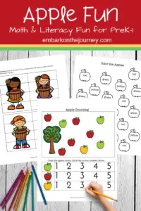 Download this free apple printable pack to use with your younger students in preschool, kindergarten, and first grade. They'll love it!