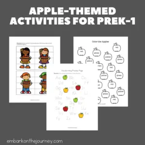 Download this free apple printable pack to use with your younger students in preschool, kindergarten, and first grade. They'll love it!