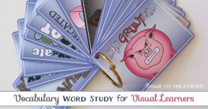 Marie's Words provides 550 illustrated vocabulary cards that are perfect for SAT prep! Check out how one mom is using these cards with her middle-schooler. | embarkonthejourney.com