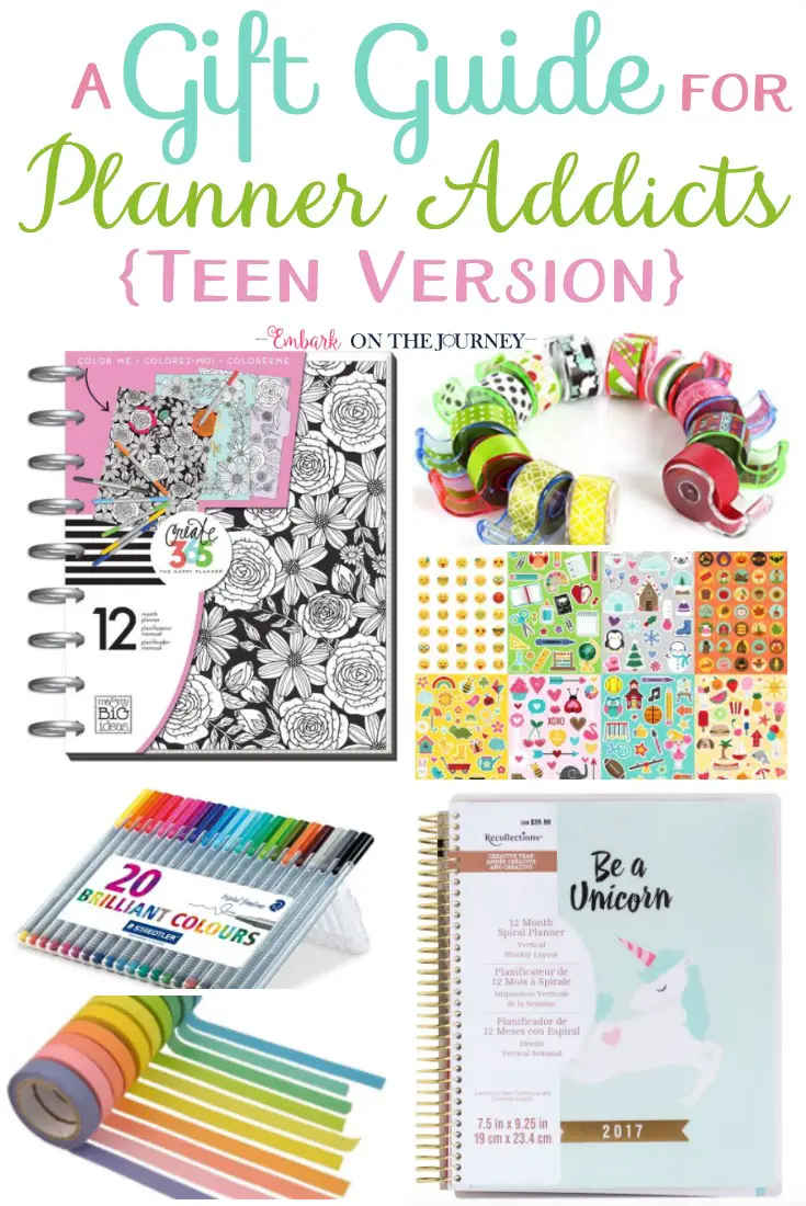 If you have a teen planner addict, you HAVE to check out our favorite supplies! Be sure to check out this gift guide BEFORE you start your Christmas shopping! | embarkonthejourney.com
