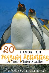 We love studying penguins in the winter! If you do, too, you HAVE to check out this great list of hands-on penguin activities for kids! | embarkonthejourney.com