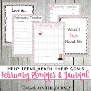 Help your teens start this month off right with a teen planner and journal. They'll record their thoughts and track their goals in this printable pack! @homeschljourney