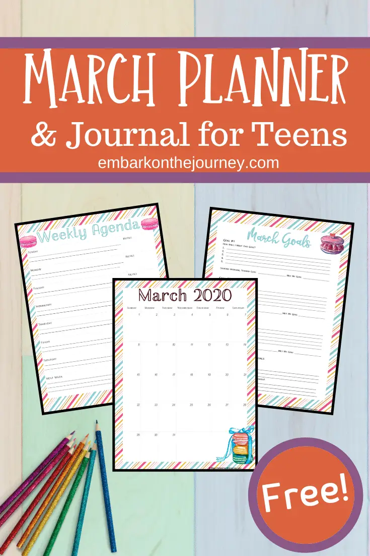 This printable planner for teens is designed to help teens get a handle on their schedules and encourages them to learn to budget and manage their time.