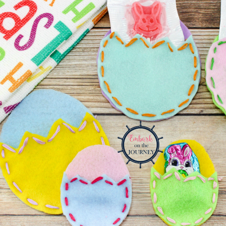 Felt Easter Egg Pouches are an easy Easter craft that kids can create on their own, and they make great Easter gifts they can give to their friends and loved ones.