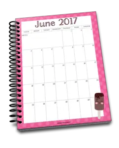 Summer's almost here! Help your teens stay organized with a personal planner for teens. This one has calendars, goal trackers, journal prompts, and more!