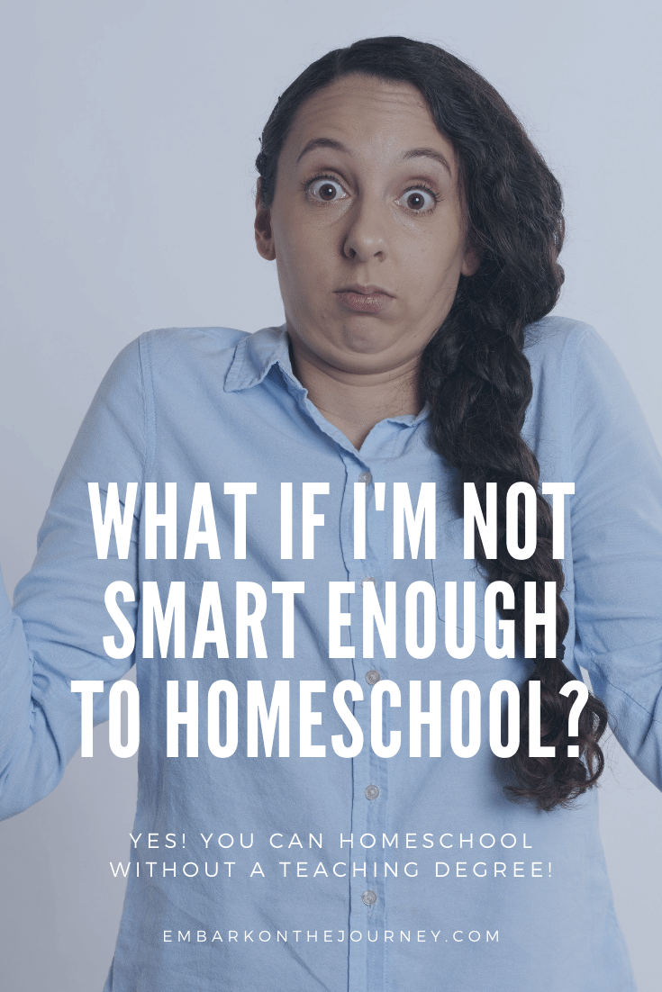 New homeschoolers often have many questions. I've heard some say, "I'm not smart enough to homeschool." I want to assure you that you are!