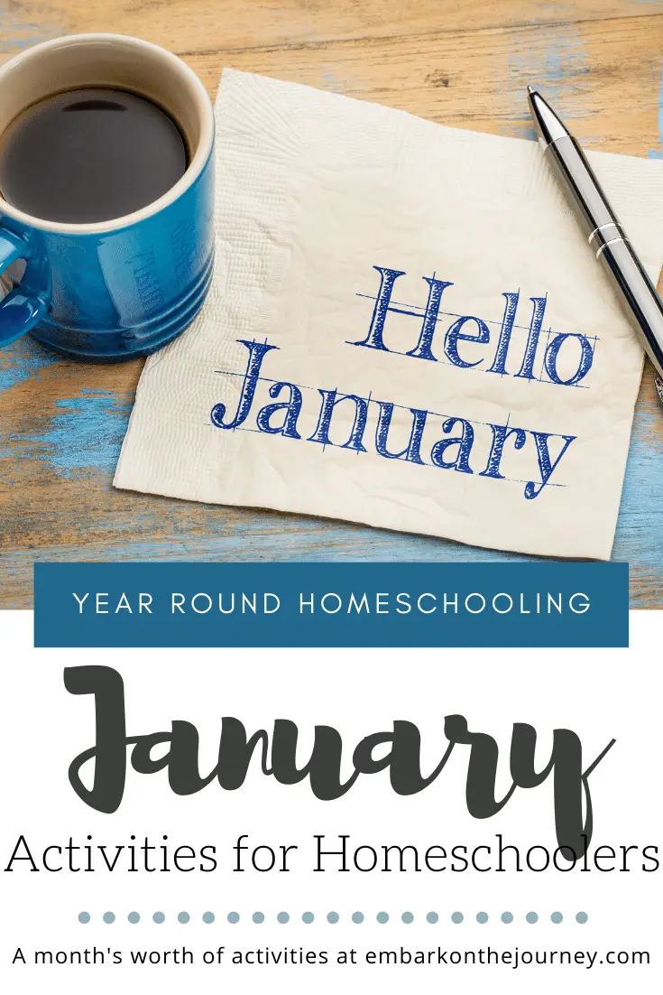 Looking for year round homeschooling ideas? Add some fun studies to your January homeschool lessons with these units, printables, books, and more.