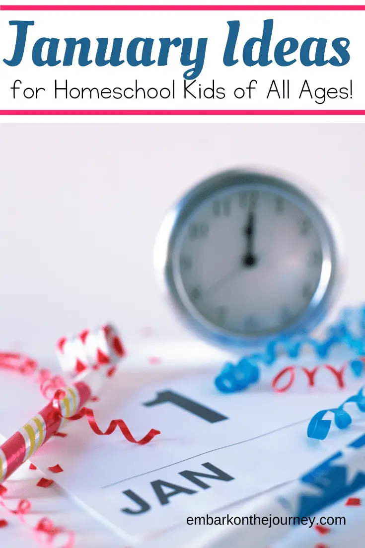 Looking for year round homeschooling ideas? Add some fun studies to your January homeschool lessons with these units, printables, books, and more.