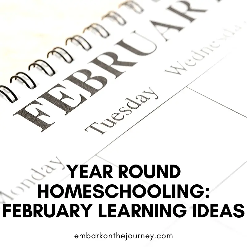 Year round homeschooling doesn't have to be boring! Add some fun activities to your February lessons with these units, printables, books, and more.