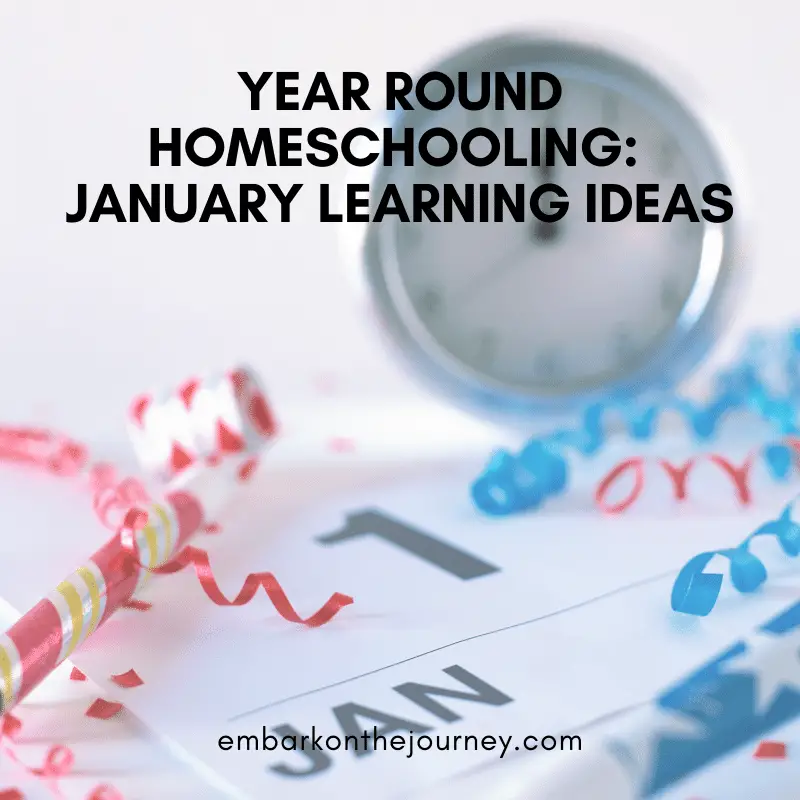 Looking for year round homeschooling ideas? Add some fun studies to your January homeschool lessons with these units, printables, books, and more.